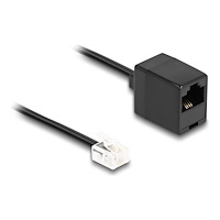 DeLOCK Delock telefonkabel - 1 m - svart