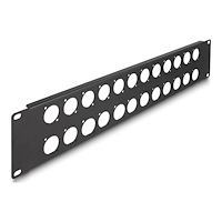 DeLOCK Delock kopplingspanel (tom) - 2U - 19" - D-typ