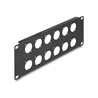 DeLOCK Delock kopplingspanel (tom) - 2U - 10" - D-typ