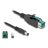 DeLOCK Delock - USB-kabel med egen strömförsörjning - USB PlusPower (12 V) till Växelströmsjack 5,5 x 2,5 mm - 1 m