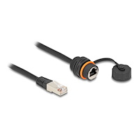 DeLOCK Delock nätverksförlängningskabel - 25 cm - svart