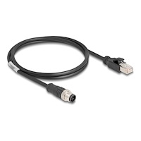 DeLOCK Delock nätverkskabel - 1 m - svart