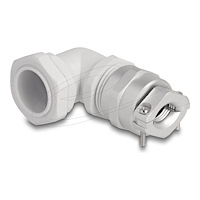 DeLOCK Delock kabelförskruvning - 90° vinkel, PG13.5, med dragavlastning och böjskydd