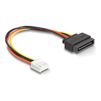 DeLOCK Delock - strömadapter - SATA-ström till 4 pin strömuttag för minimikontakt - 15 cm