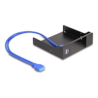 DeLOCK Delock - chassi för lagringsenhet (fack) - 5,25", metall, för smal bay mobil rack, USB 5 Gbps hub