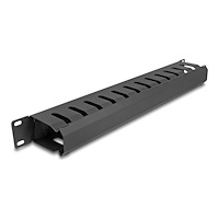DeLOCK Delock - racks kabelhantering routing panel - med borste, 2 öppningar - 1U