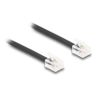DeLOCK Delock telefonkabel - 10 m - svart