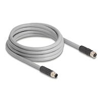 DeLOCK Delock - sensorkabel - 5-stifts M12 till 5-stifts M12 - 3 m