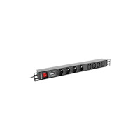 LANBERG Lanberg PDU-04E04I-0200-BK - kraftdistributionsenhet - 4000 Watt