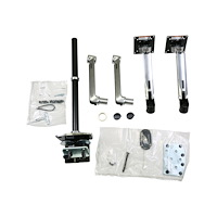 ERGOTRON Ergotron LX monteringssats - för 2 LCD-bildskärmar - polerat aluminium med svarta accenter