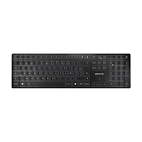 CHERRY CHERRY KW 9100 SLIM - tangentbord - belgisk - svart, silver Inmatningsenhet