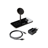 Intenso Intenso MB13 trådlöst laddställ - 3-i-1, magnetisk - + växelströmsadapter - 15 Watt