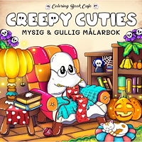 Legind A/S Creepy Cuties. Mysig och gullig Cozy Coloring målarbok från Coloring Book Cafe (häftad)
