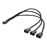 Deltaco DELTACO - strömdelare - 4-stifts fläktkontakt till 4-stifts fläktkontakt - 30 cm