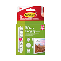 3M 3M Command Strips White Large 4 Sets