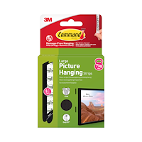 3M 3M Command Strips Black Large 4 Sets