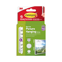 3M 3M Command Strips White Narrow 4 Sets
