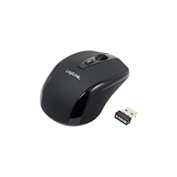 2direct LogiLink Maus Optical Wireless 2.4 GHz Mini - mus - 2.4 GHz - svart