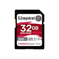Kingston Technology Kingston Canvas React Plus - flash-minneskort - 32 GB - SDXC UHS-II