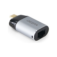 Dicota DICOTA - nätverksadapter - USB-C / Thunderbolt 3 - Gigabit Ethernet x 1