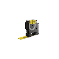 DYMO Tape Rhino krympslang 19mm svart på gul