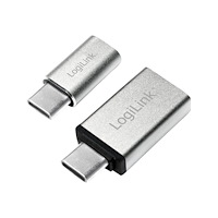 2direct LogiLink - USB-adaptersats - 24 pin USB-C till Micro-USB typ B, USB typ A