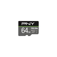 PNY Technologies PNY PRO Elite - flash-minneskort - 64 GB - mikroSDXC UHS-I
