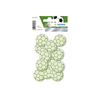 HERMA HERMA - dekorationsbindemedel - mini soccer ball - 3 cm diameter - plast (paket om 12)