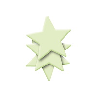 HERMA HERMA HOME - dekorationsbindemedel - stjärna - 8.2 x 8.2 cm - självlysande - plast (paket om 3)