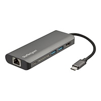 StarTech.com StarTech.com USB C-multiportadapter - USB-C-resedocka till 4K HDMI, 3x USB 3.0-hubb, SD/SDHC, GbE, 60W PD 3.0 Pass-throu...