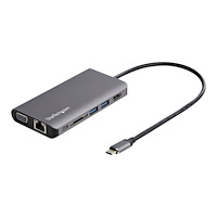 StarTech.com StarTech.com USB C-multiportadapter - USB-C Mini-resedocka med 4K HDMI eller 1080p VGA - 3x USB 3.0-hubb, SD, GbE, Audio...