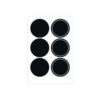 HERMA HERMA HOME feeling Blackboard stickers - dekorationsbindemedel - cirkel - 2 ark - papper