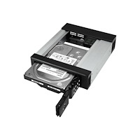 StarTech.com StarTech.com 5.25" to 3.5" Trayless Hard Drive Hot Swap Bay - Removable Hard Drive Bay for 3.5" SATA/SAS Drives - Alumin...