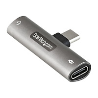 StarTech.com StarTech.com USB-C-ljud- och laddningsadapter - USB-C ljudadapter med TRRS-hörlurs-/headsetuttag på 3,5 mm och 60 W USB...