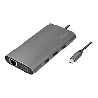2direct LogiLink - dockningsstation - USB-C 3.2 Gen 1 - VGA, HDMI - 1GbE