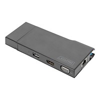 Digitus DIGITUS DA-70894 - dockningsstation - USB 3.0 - HDMI, VGA - 1GbE