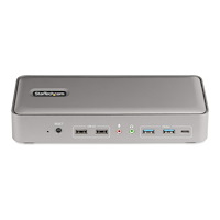 StarTech.com StarTech.com Dual-Laptop USB-C KVM Docking Station, Dual Monitor 4K 60Hz DisplayPort Dock, 5-Port USB Hub, GbE, 90W/45W...