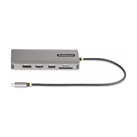 StarTech.com StarTech.com USB-C Triple-Monitor Multiport Adapter, HDMI/DP/Card Reader - dockningsstation - USB-C 3.2 Gen 1 / Thunderb...