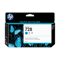 Hewlett-Packard HP 728 - cyan - original - DesignJet - bläckpatron