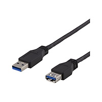Deltaco DELTACO USB3-241 - USB-förlängningskabel - USB typ A till USB typ A - 1 m