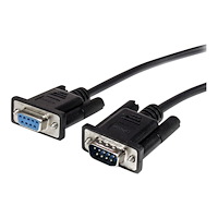 StarTech.com StarTech.com 3 m svart standard seriell DB9 RS232-kabel - M/F - seriell förlängningskabel - DB-9 till DB-9 - 3 m