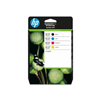 Hewlett-Packard HP 937 - 4-pack - svart, cyan, magenta, gul - original - bläckpatron
