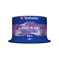 VERBATIM Verbatim - DVD+R DL x 50 - 8.5 GB - lagringsmedier