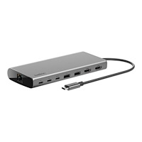 Belkin International Belkin CONNECT 8-in-1 Dual Display Core Hub - dockningsstation - USB-C - 2 x HDMI - 1GbE