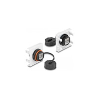 DeLOCK Delock Easy 45 - snäppbar modul - 45 x 45 mm, Cat 6A - svart
