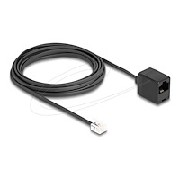 DeLOCK Delock telefonkabel - 5 m - svart