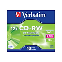 VERBATIM Verbatim - CD-RW x 10 - 700 MB - lagringsmedier