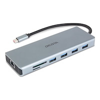 Dicota DICOTA - dockningsstation - USB-C - DP, HDMI - 1GbE