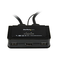 StarTech.com StarTech.com 2 Port USB HDMI Cable KVM Switch with Audio and Remote Switch - USB Powered KVM with HDMI - Dual Port HDMI...