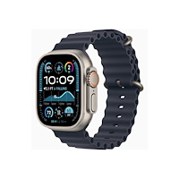 Apple Apple Watch Ultra 2 - naturlig titan - smart klocka med Ocean-band - marinblå - 64 GB
